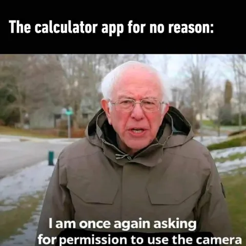 Calculator App Asks for Camera Permission