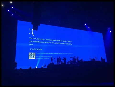 Blue Screen Concert Crash
