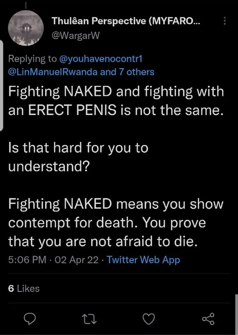 Fighting Naked Is Different