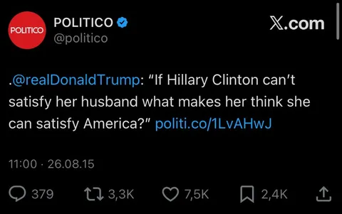 Trump's Hillary Clinton Insult