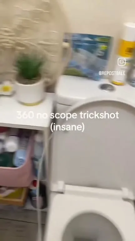 360 No-Scope Toilet Trickshot