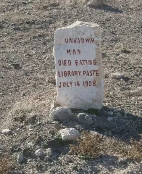 Unknown Man Library Paste Grave