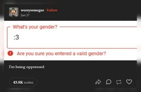 Valid Gender :3