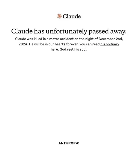 Claude Has Passed Away