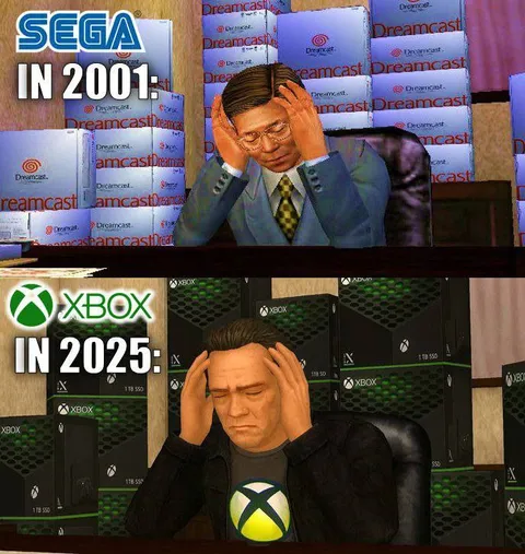 Sega in 2001, Xbox in 2025