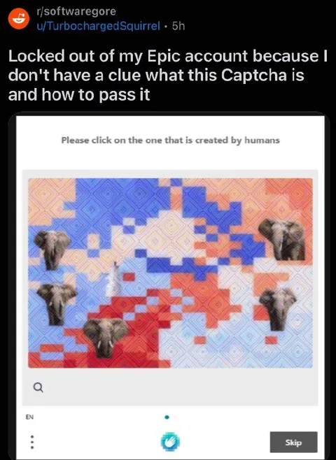 Impossible Human CAPTCHA
