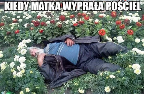 Kiedy matka wyprała pościel