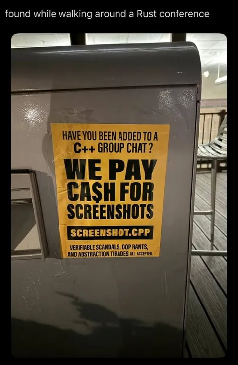 Rust Conference Screenshot Scam