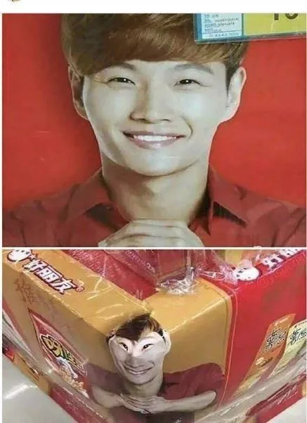包装上的诡异笑脸