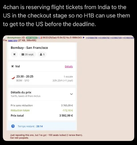 4chan Blocks H1B Flights