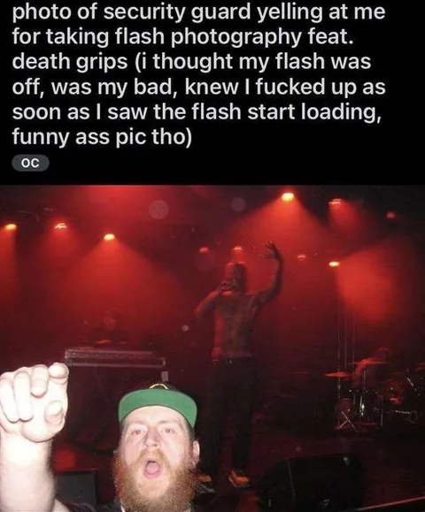 Flash Photography at Death Grips