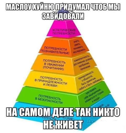 Маслоу придумал ерунду