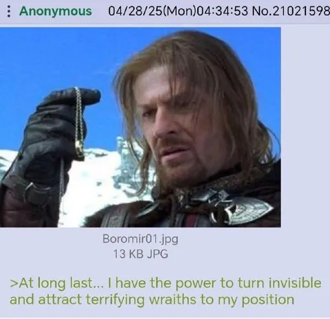 Boromir Gets Invisible Power