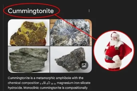 Santa Sees Cummingtonite