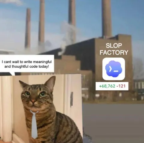 Slop Factory Coding Cat
