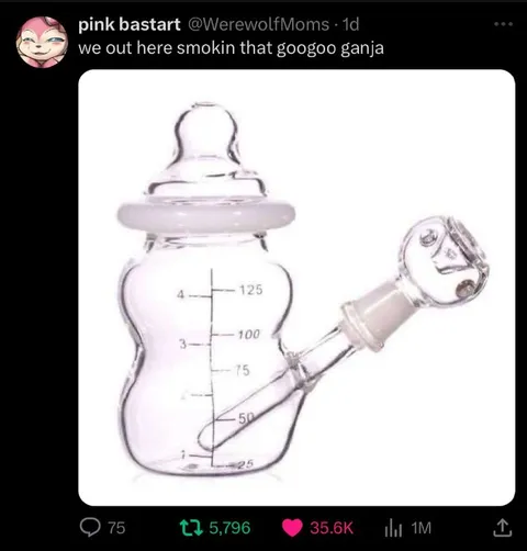 Googoo Ganja Baby Bottle Bong