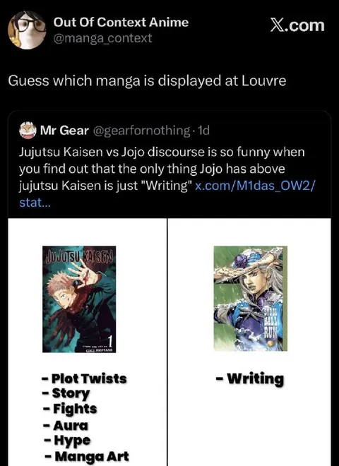 Jujutsu Kaisen vs JoJo Writing