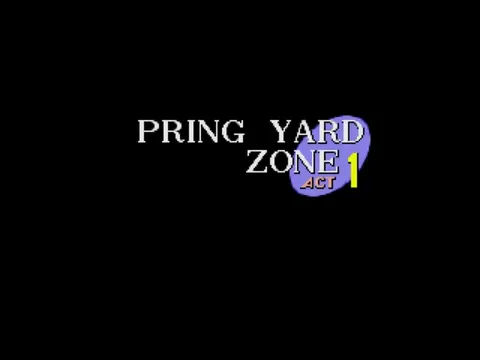 Sonic в зоне Spring Yard