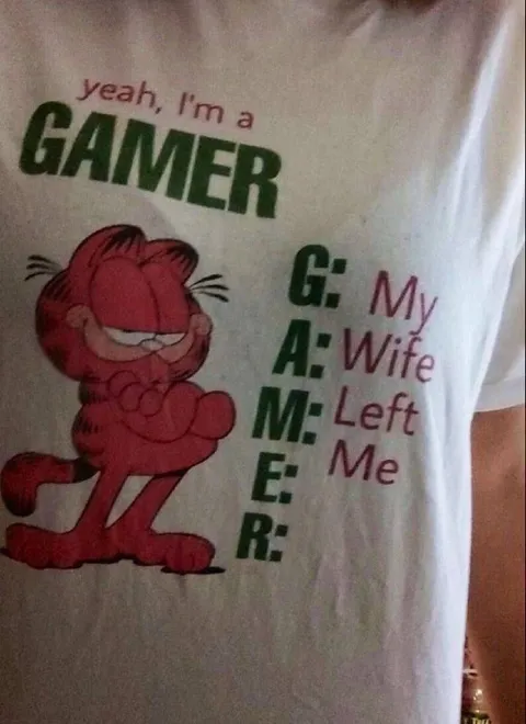 Yeah, I'm a Gamer Garfield