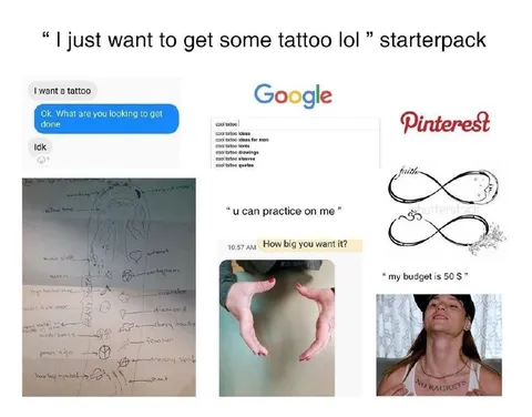 I Just Want a Tattoo Starter Pack
