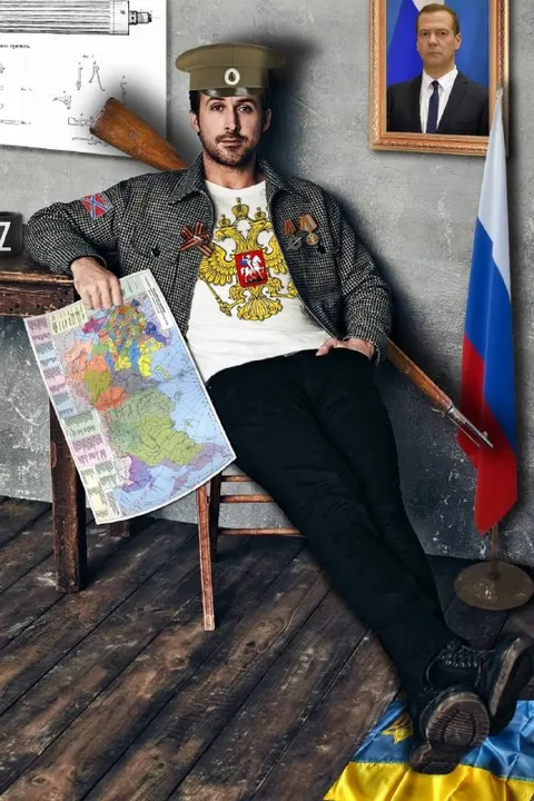 Батя с картой и ружьём