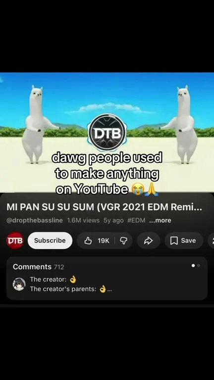 Dancing Llamas on YouTube