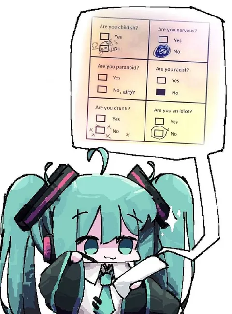 Hatsune Miku Personality Checklist