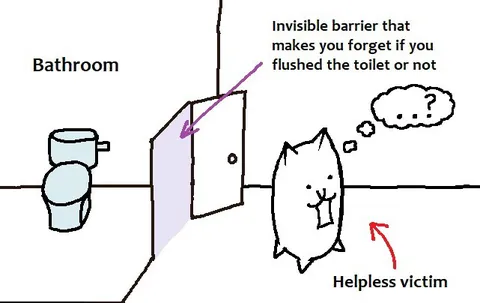 Invisible Toilet Barrier
