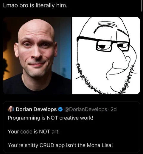Programming Is Not Creative Work