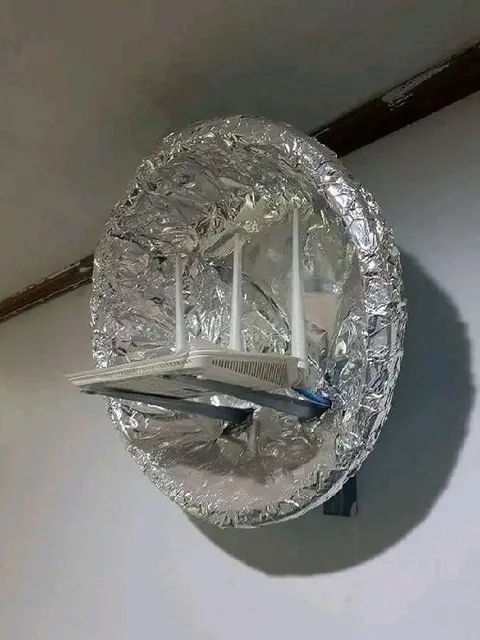 Фольга усиливает вайфай