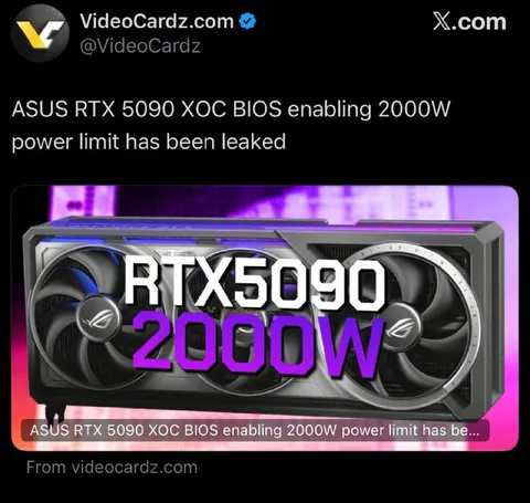 RTX 5090 2000W Power Limit
