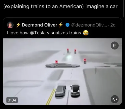Tesla Visualizes Trains as Cars