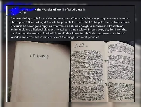 The Hobbit in a Fictional Alphabet
