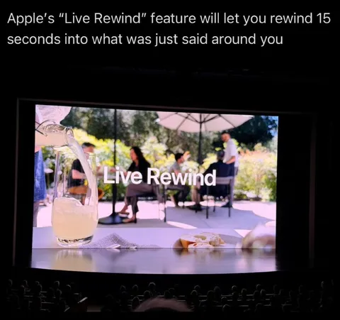 Apple Live Rewind Feature