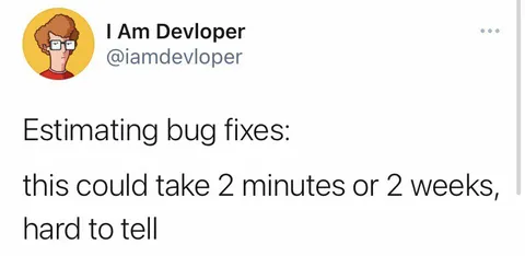 Estimating Bug Fixes