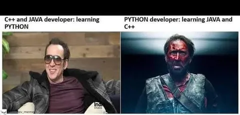 Python Developer Learns Java and C++