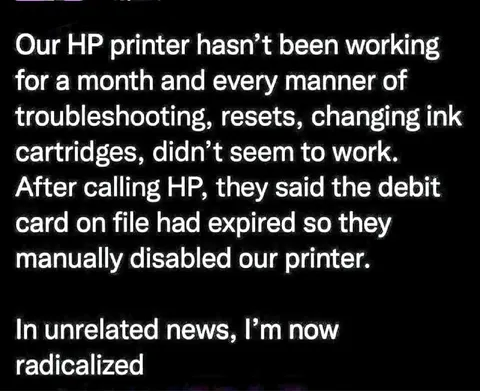HP Printer Radicalized