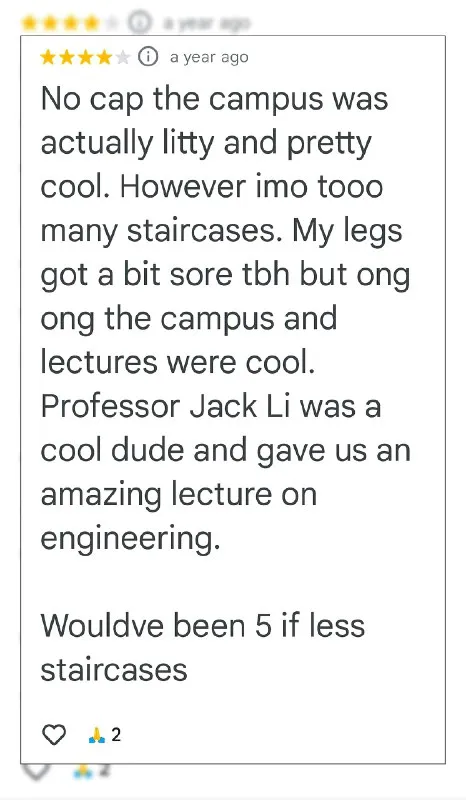 Campus Has Too Many Staircases
