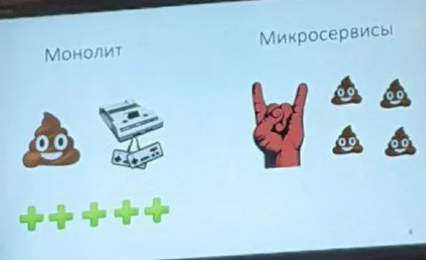 Монолит против микросервисов