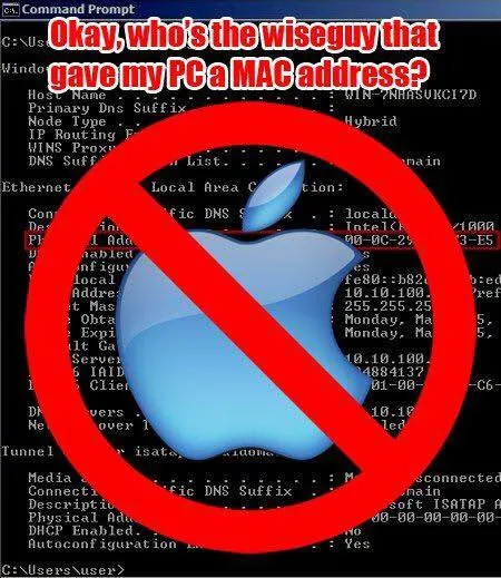 Who Gave My PC a Mac Address