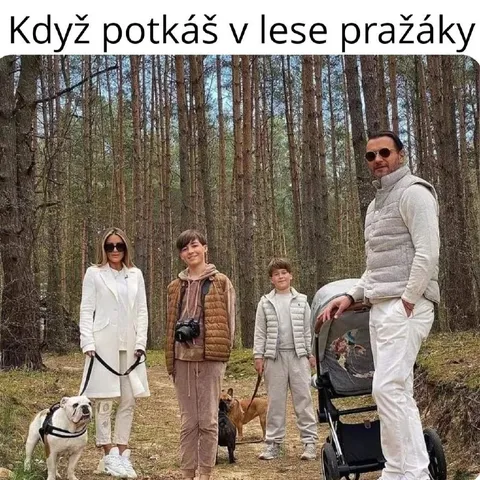 Pražáci v lese