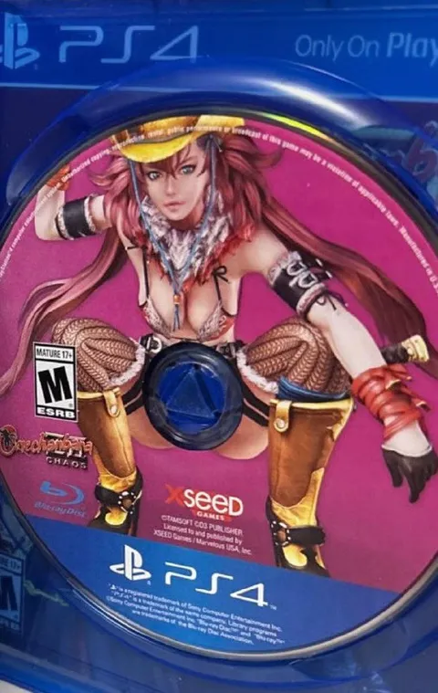 PS4 Game Disc With Suggestive Cover