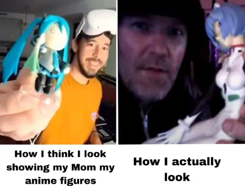 Showing Mom My Anime Figures