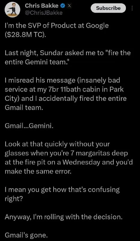 Gmail Fired Instead of Gemini