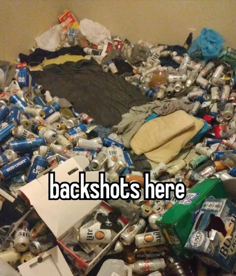 Backshots Here Among Beer Cans