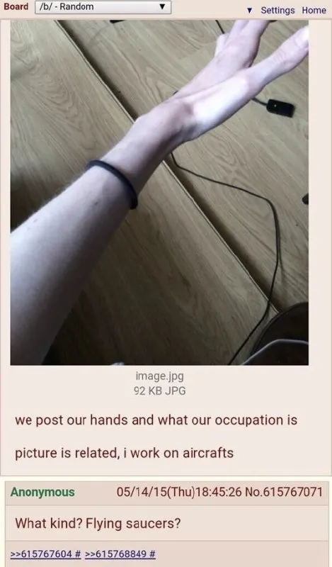 Aircraft Worker Hand Joke