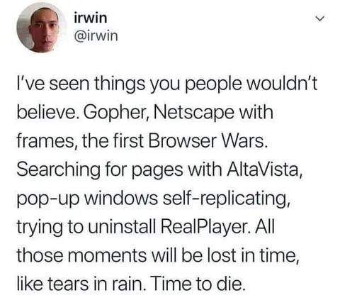 Nostalgia for the Early Internet