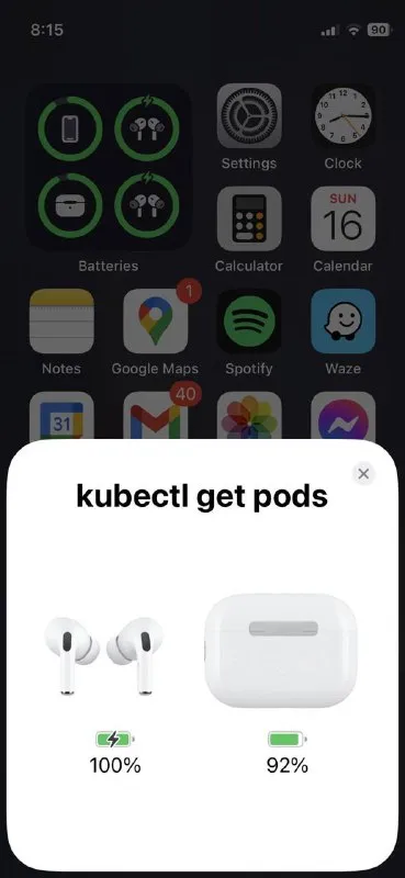 kubectl Get Pods Battery Check