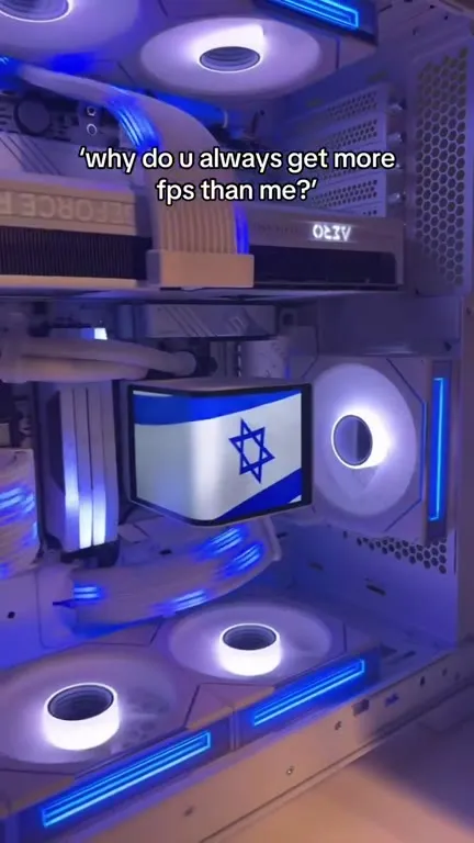 Israel Flag Gaming PC