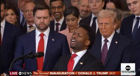 Trump Inauguration Singing Reaction
